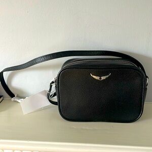 Zadig & Voltaire upper leather camera/crossbody bag.